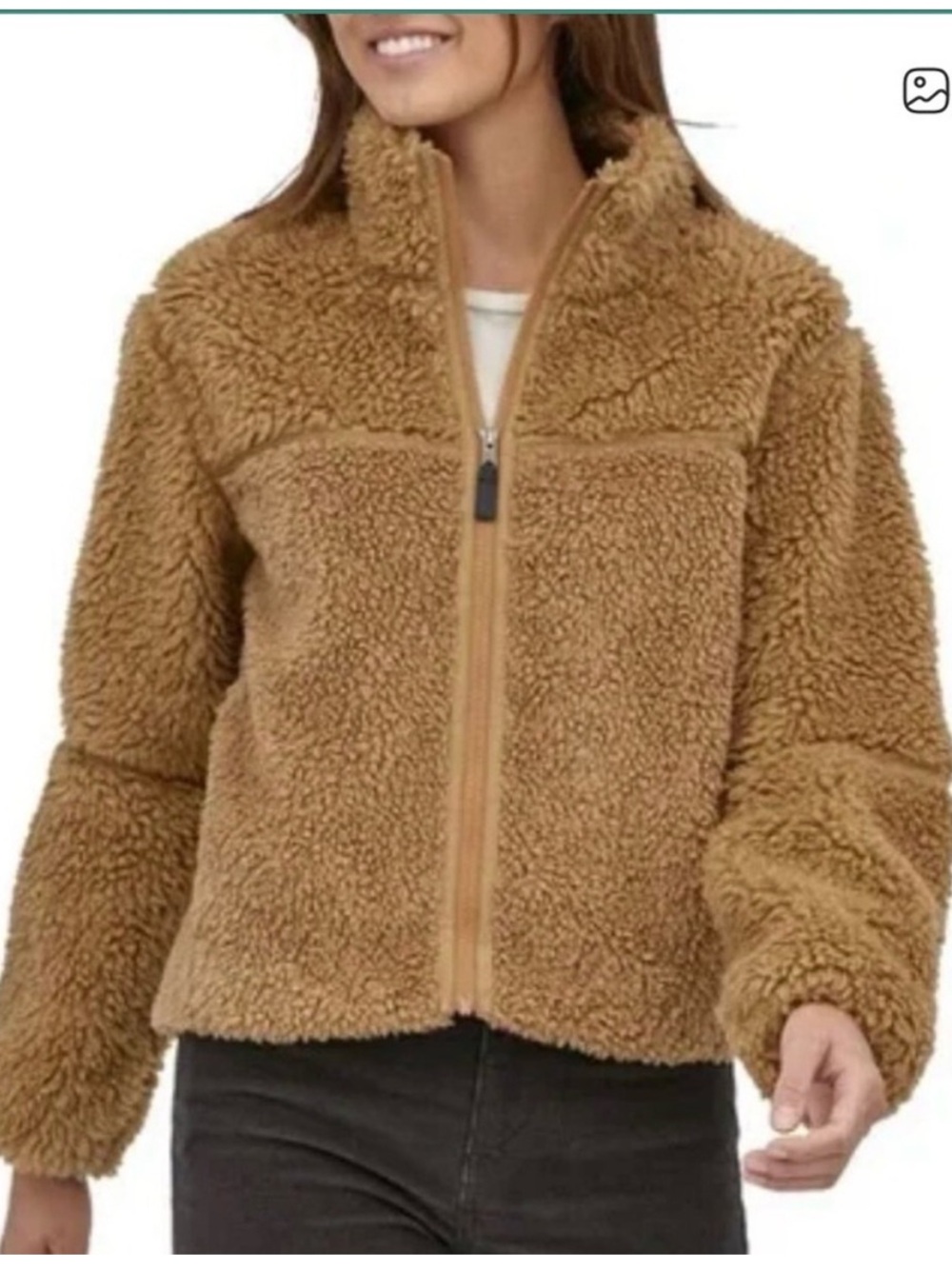 Patagonia Plush Lunar Dust Jacket - Camel Brown